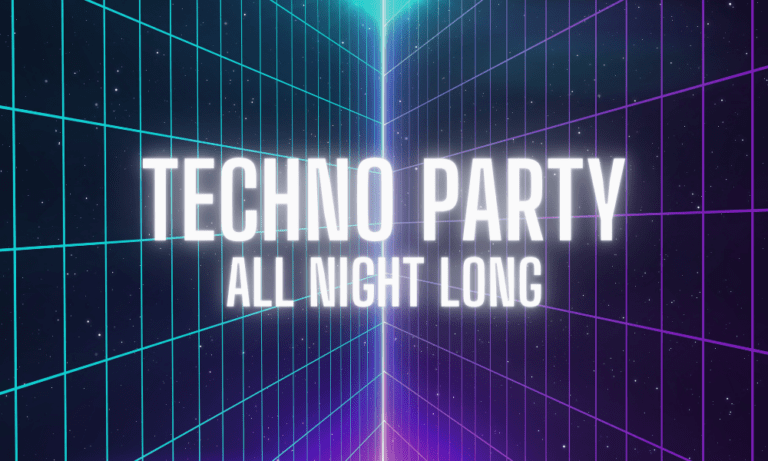 Techno Party invite